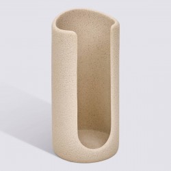 Porte disques de coton OLEYA - Beige