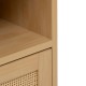 Meuble bas CANE naturel, detail