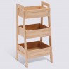 Étagère 3 niveaux CANE - Naturel