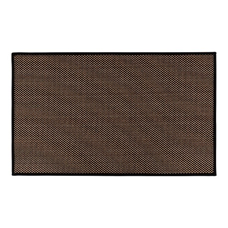Tapis tissé chiné 45X75cm - Noir