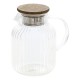 Théière en verre strié 1,6L IVY - Transparent