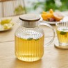 Théière en verre strié 1,6L IVY - Transparent