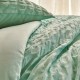 Parure de lit IRHIA vert céladon, close-up