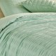 Parure de lit IRHIA vert céladon, zoom