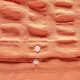 Parure de lit IRHIA terracota, fermeture bouton