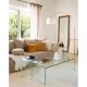 Lampadaire arc pied en marbre H195cm TILIO - Mordoré