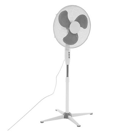 Ventilateur sur pied H125cm - Blanc