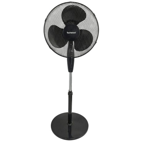 Ventilateur sur pied D40cm TECHWOOD - Noir