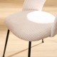 Chaise en velours côtelé RAVEN ivoire, zoom