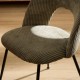 Chaise en velours côtelé RAVEN vert cèdre, zoom