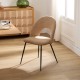 Chaise en tissu RAVEN, crème
