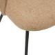 Chaise en tissu RAVEN crème, assise