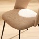 Chaise en tissu RAVEN crème, zoom