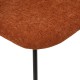 Chaise en tissu RAVEN ambre, assise