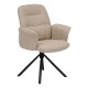 Fauteuil de bureau en tissu SISCO - Argile