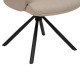Fauteuil de bureau en tissu SISCO argile, pieds