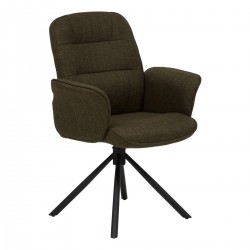 Fauteuil de bureau pivotant en tissu SISCO - Vert kaki