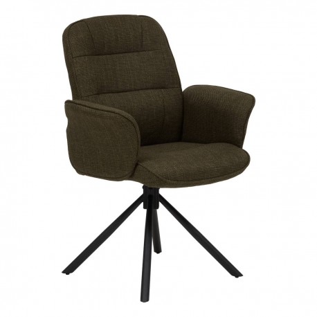 Fauteuil de bureau pivotant en tissu SISCO - Vert kaki