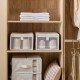 Lot de 2 boîtes range chaussures DRESSY+ - Beige