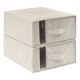 Lot de 2 housses de rangement DRESSY+, beige
