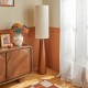 Lampadaire SERGIO marron, éteint
