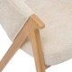 Fauteuil en tissu chenille AMZA, accoudoir