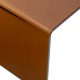 Table basse en verre trempé LENIA ambre, zoom