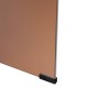Table basse en verre trempé LENIA ambre, pied