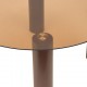 Table basse ronde en verre trempé AMBRA - Ambre