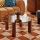 Table basse ronde en verre trempé AMBRA - Ambre