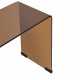 Lot de 2 tables café en verre trempé LENIA - Ambre