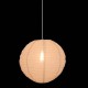Lanterne en lin D43cm JORDY beige lin, allumée