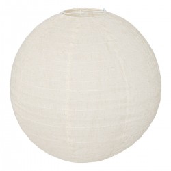 Lanterne en lin D43cm JORDY - Blanc