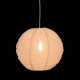 Lanterne en lin D57cm JORDY beige lin, allumée