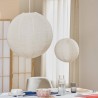 Lanterne en lin D57cm JORDY - Blanc