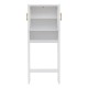 Meuble toilettes ORÉA blanc, face