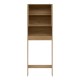 Meuble haut WC ABANA bois, face