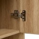Meuble haut WC ABANA bois, visserie