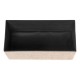 Pouf pliant double en bouclette SOANA taupe, intérieur