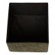 Pouf pliant en bouclette SOANA kaki, intérieur