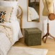 Pouf pliant SOANA kaki, chambre