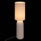 Lampadaire KEYAH blanc, allumée