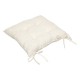 Galette de chaise en bouclette 38X38cm SOANA - Ivoire