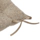 Galette de chaise SOANA taupe, zoom