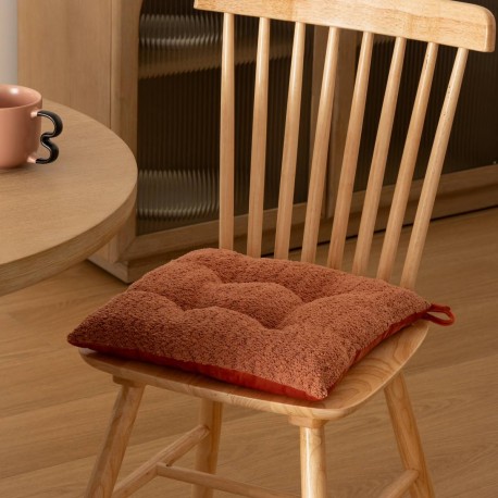 Galette de chaise SOANA - Terracotta