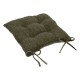 Galette de chaise en bouclette 38X38cm SOANA - Kaki