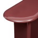 Console glossy DOUGLAS rouge grenat, plateau