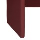 Console glossy DOUGLAS rouge grenat, pied
