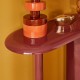 Console glossy DOUGLAS rouge grenat, zoom