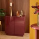 Buffet glossy DOUGLAS rouge grenat, salle à manger